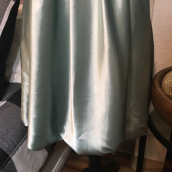 Jessica McClintock - Beautiful mint green jeweled breast formal mini dress - Picture 3 of 13